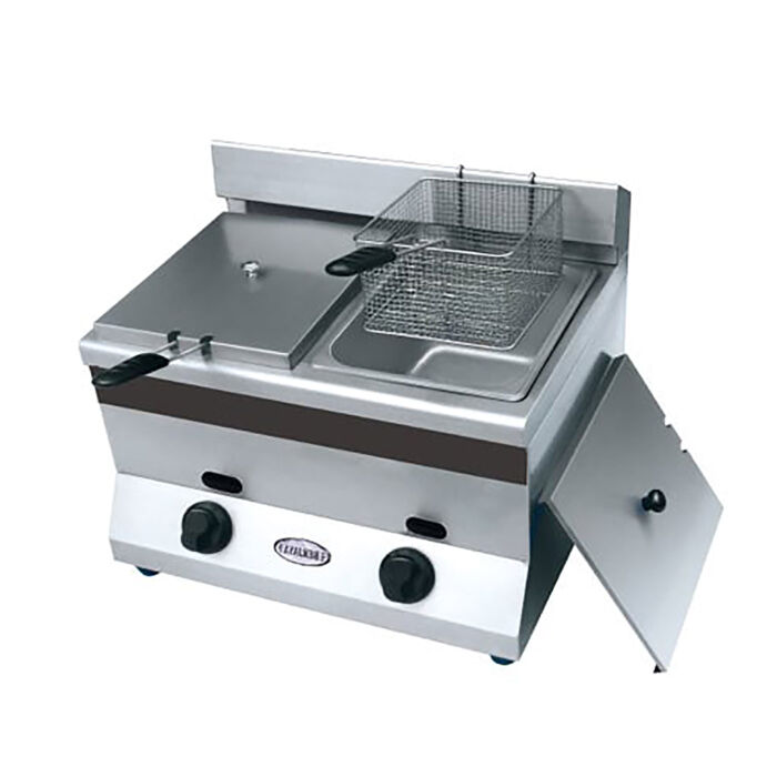 Berjaya Stainless Steel Gas Deep Fryer Double (BJY-GDF55-2B)