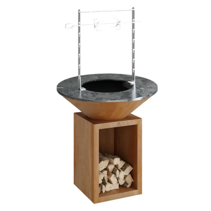 Outdoor Cooking –  Classic Storage Corten 100 With Rotisserie Set