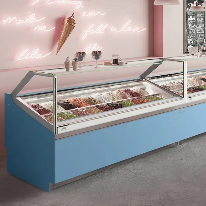 Ice Cream Gelato Showcase - VCB 12 UH - Image 4
