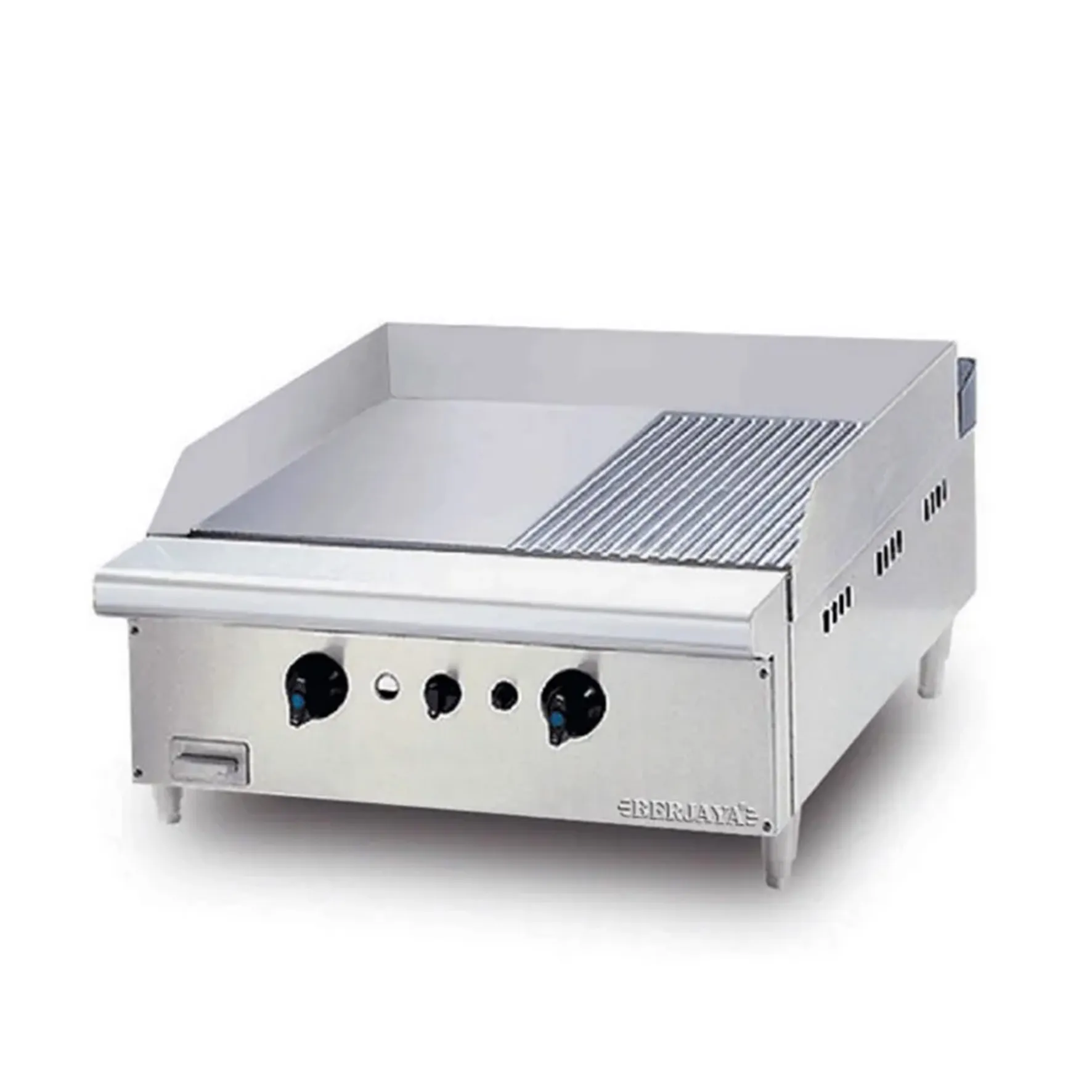 Berjaya - Gas Griddle Half Ribbed - GG2B 12 R
