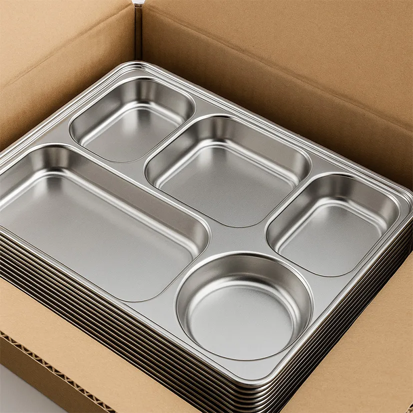 Commercial Food Tray - 5 Compartment Design - Image 2