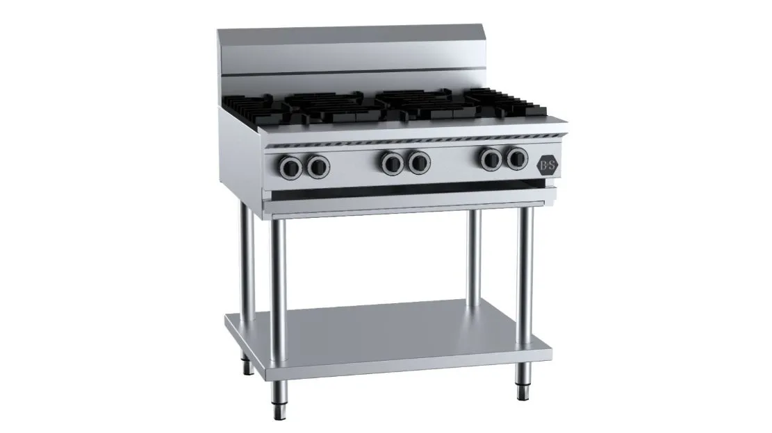 B+S - SIX BURNER BOILING TOP ON STAND - BT-SB 6