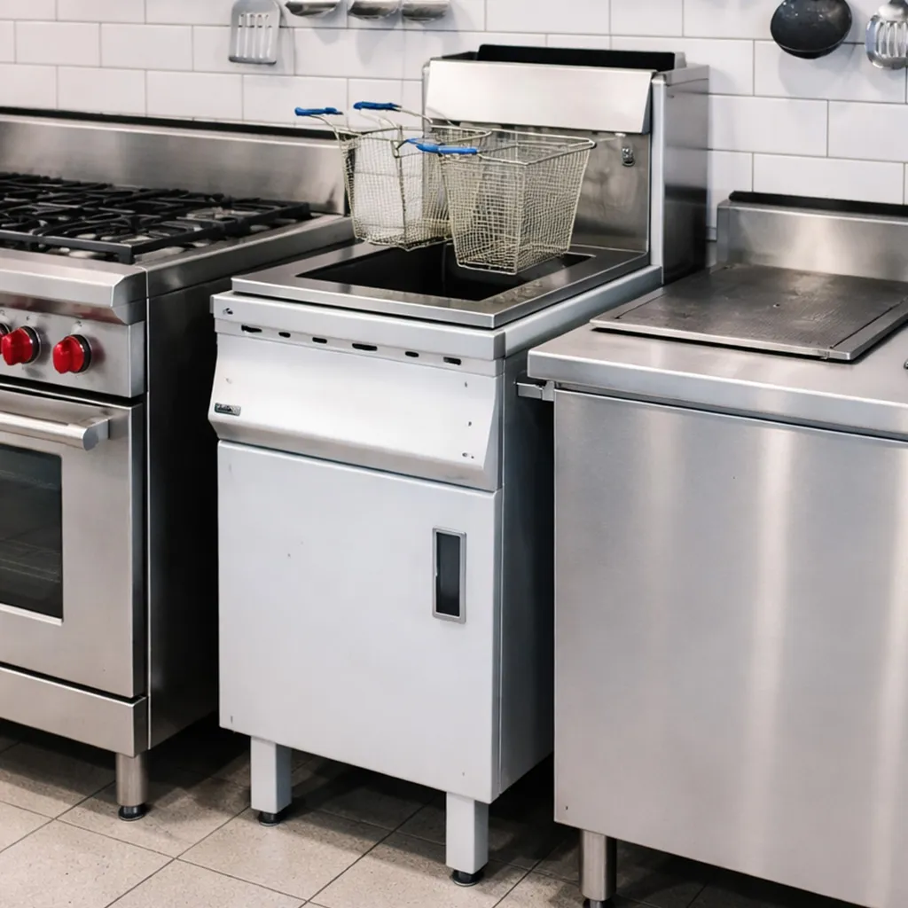 mesin penggorengan komersial restoran