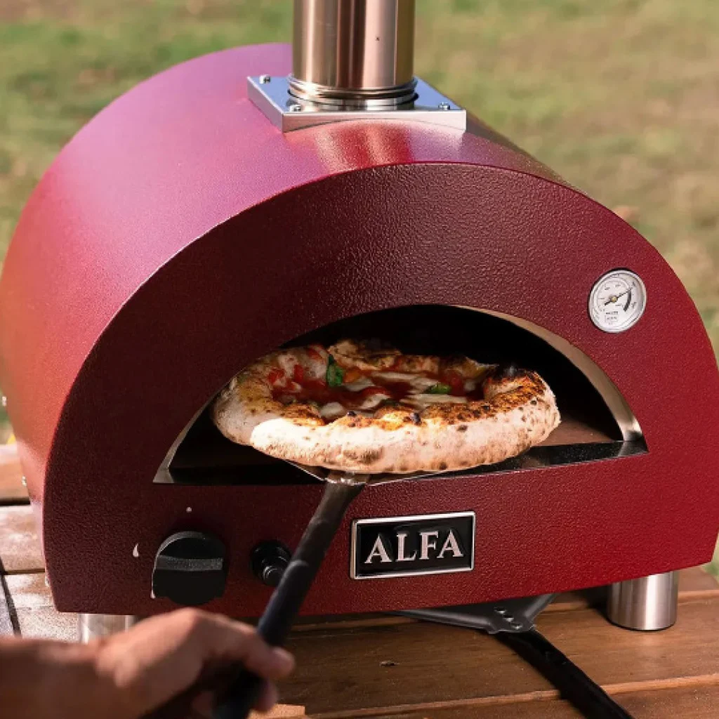 ALFA FORNI – GAS PIZZA OVEN – MODERNO 1 PIZZE (RED) - Image 2