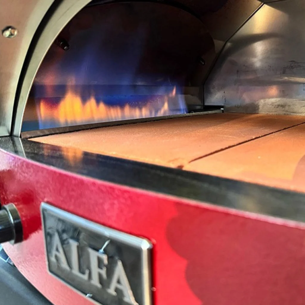 ALFA FORNI – GAS PIZZA OVEN – MODERNO 1 PIZZE (RED) - Image 3