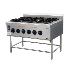 huiquan 6 burner gas stove xqg series tampak depan