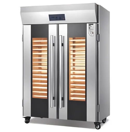 proofer cabinet 36 tray meichu MOF-36S tampilan depan dua pintu