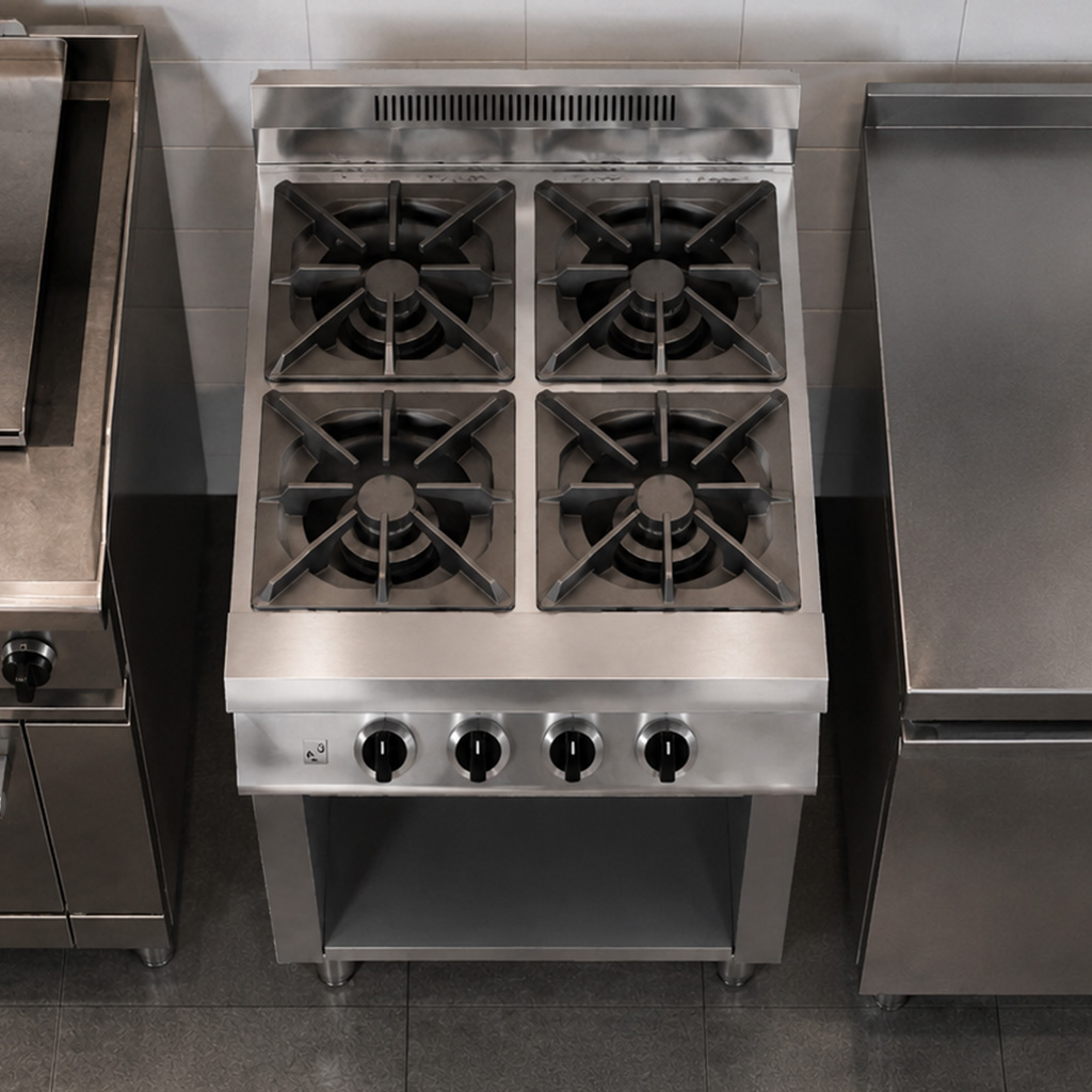 JCOOK – GAS STOVE CABINET 4 BURNER – GS4B-C - Image 2