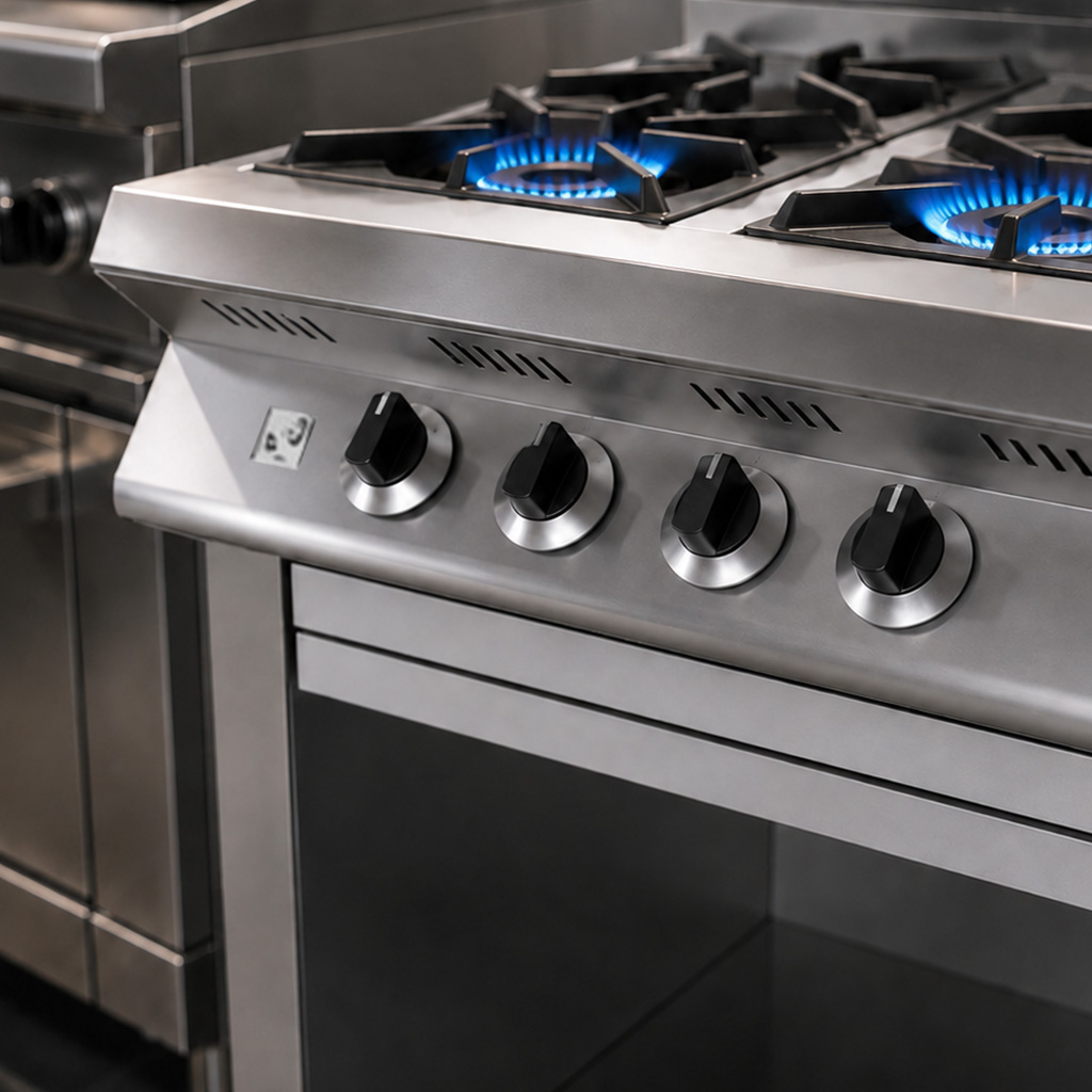 gas stove dapur profesional 4 burner