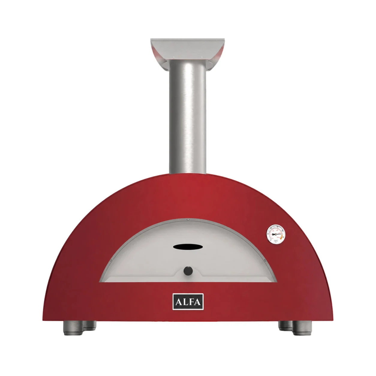 ALFA FORNI – WOOD PIZZA OVEN – MODERNO 3 PIZZE (RED)