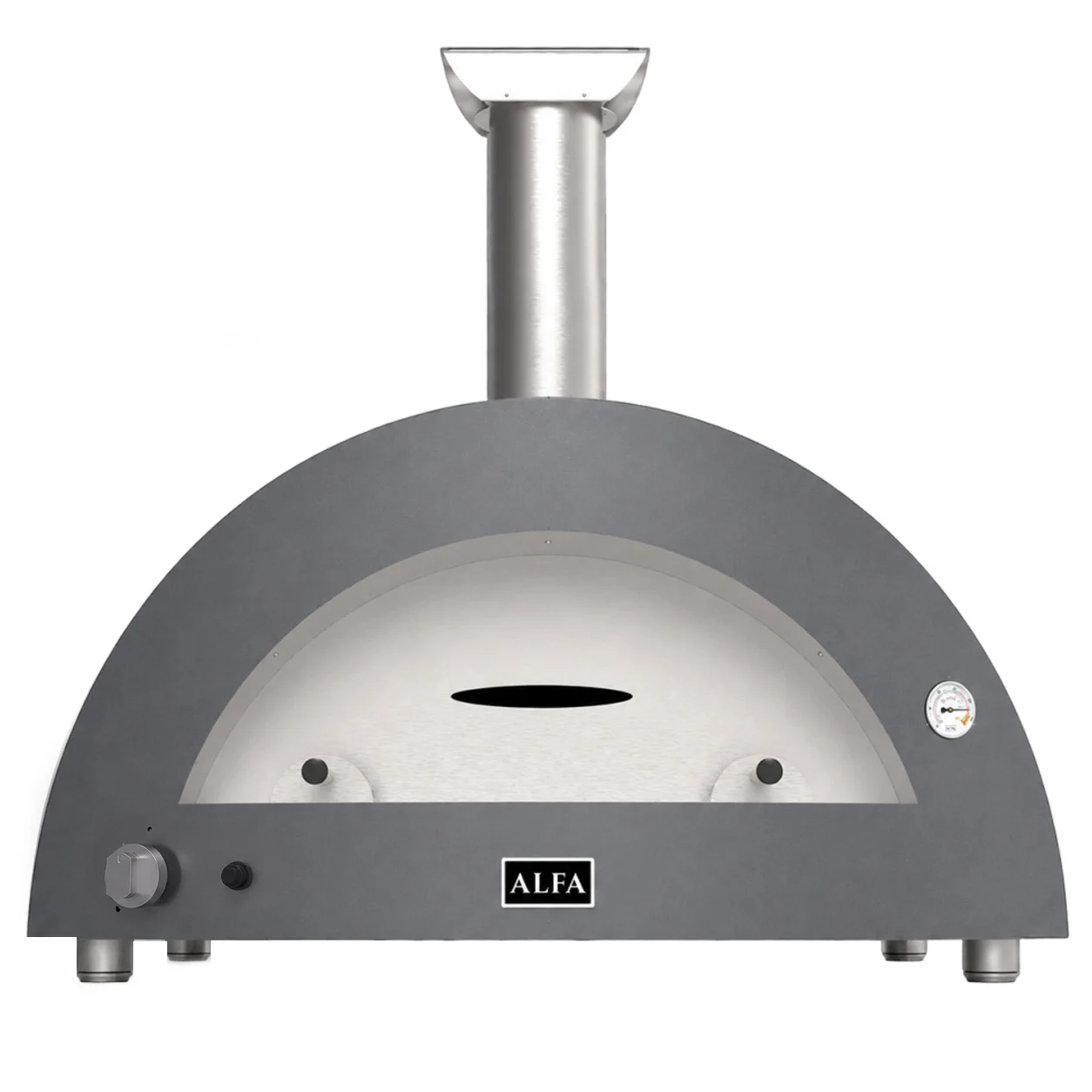 ALFA FORNI – GAS PIZZA OVEN – MODERNO 5 PIZZE (GREY)
