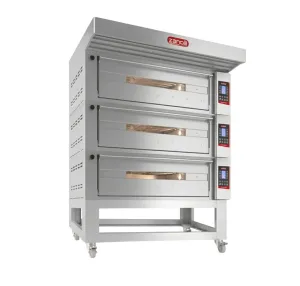triple deck bakery oven zanolli 3mc26 3 tampak depan
