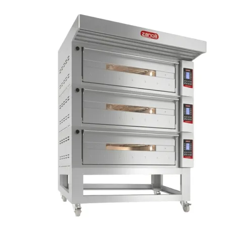 triple deck bakery oven zanolli 3mc26 3 tampak depan
