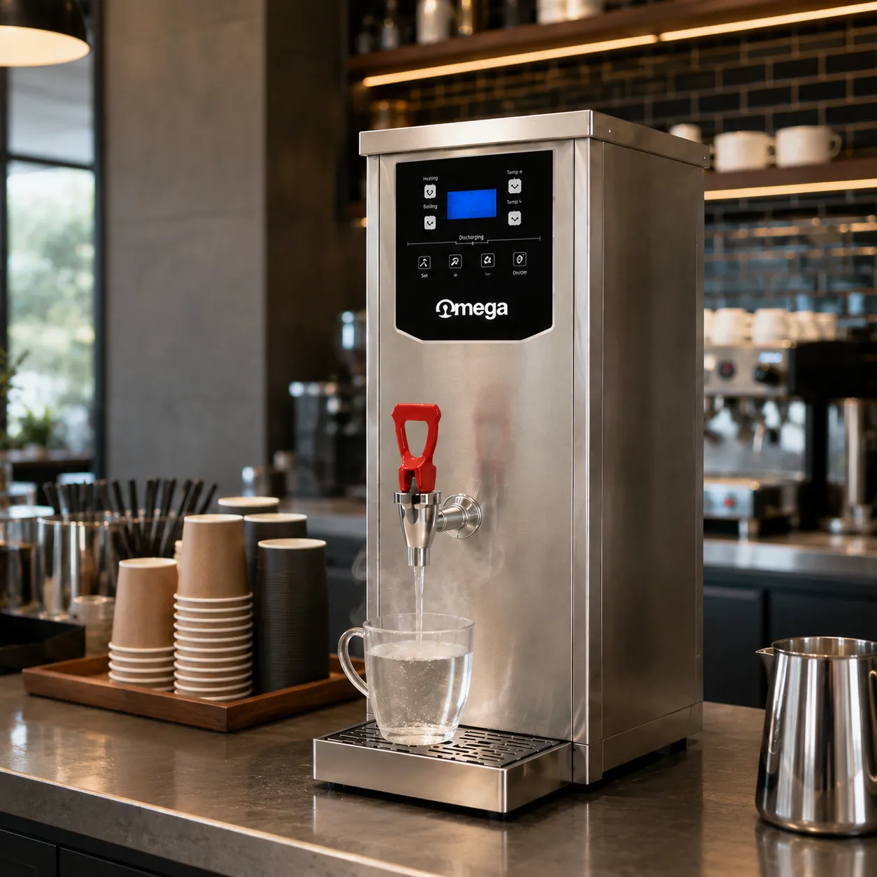 Omega Fast Heating System Water Boiler Komersial