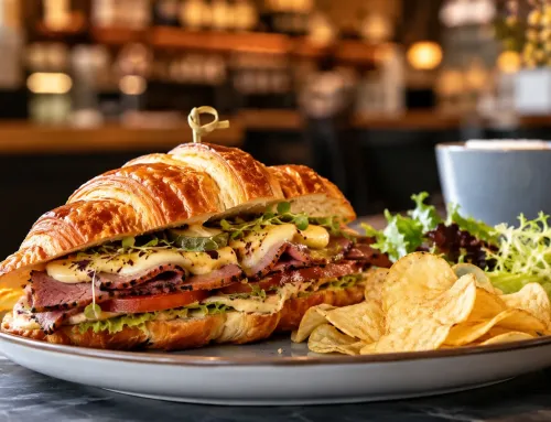 Resep Smoked Beef Croissant Sandwich untuk Cafe Premium: Aplikasi Menu Pastry dengan Oven Profesional