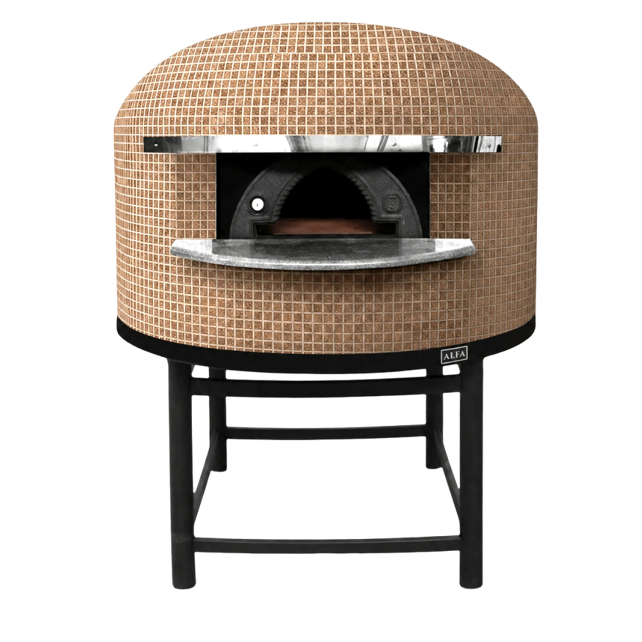 Alfa Forni Gas Pizza Oven Napoli M150 Dolomite Brown untuk restoran dan pizzeria oleh PT Multi Flashindo Karisma
