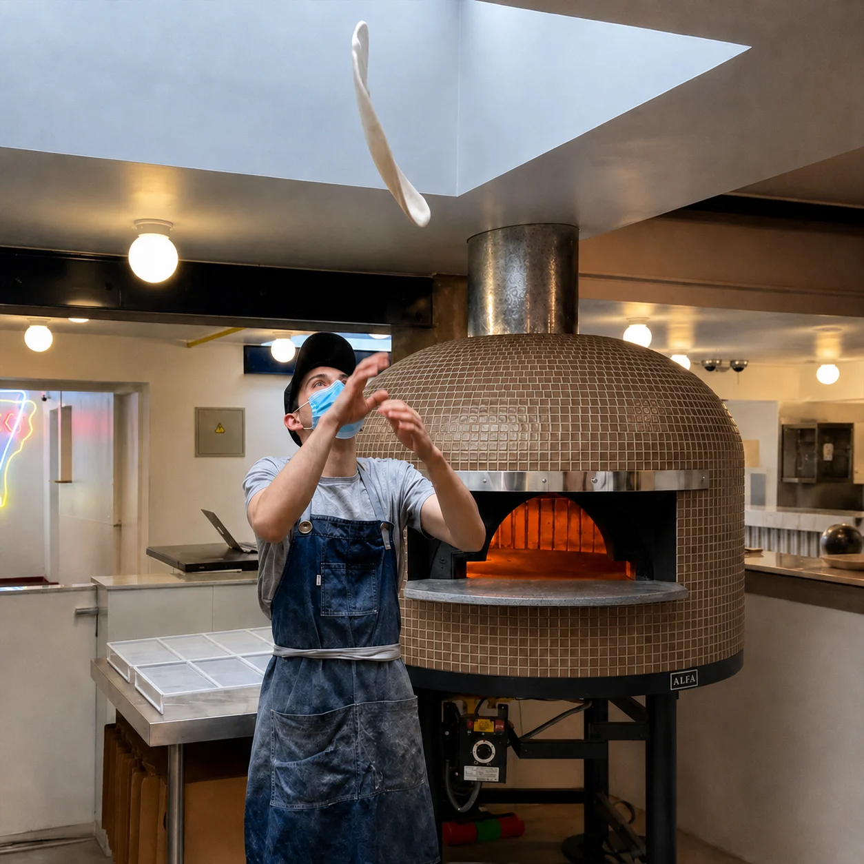 ALFA FORNI – WOOD FIRED PIZZA OVEN – NAPOLI M90 (DOLOMITE BROWN) - Image 5