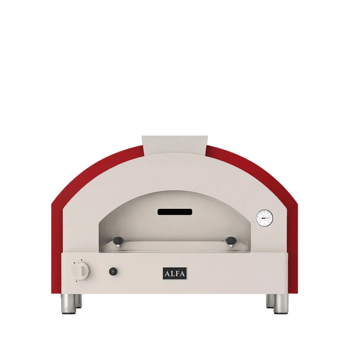 ALFA FORNI – GAS PIZZA OVEN – QUICK 2 PIZZE (ANTIQUE RED)