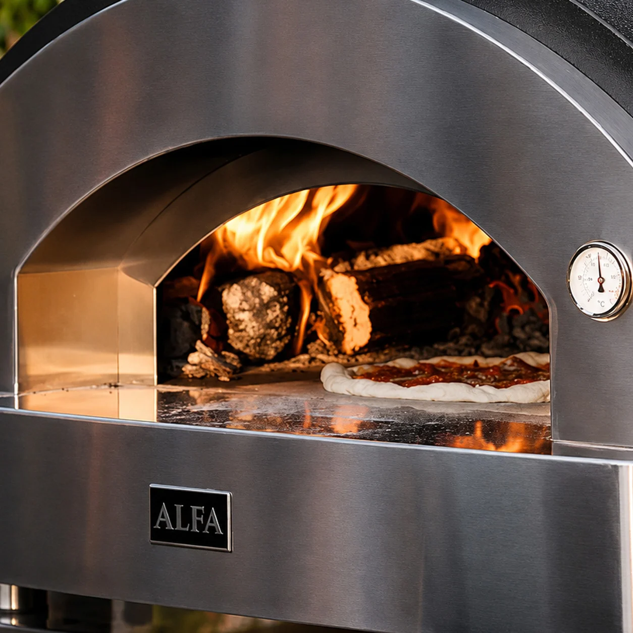 ALFA FORNI – WOOD FIRED PIZZA OVEN – QUICK 2 PIZZE (SILVER GRAY) - Image 4