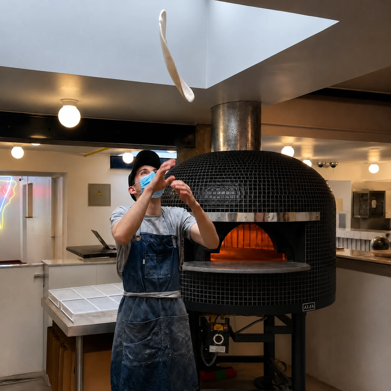 ALFA FORNI – WOOD FIRED PIZZA OVEN – NAPOLI M130 (BLACK) - Image 5